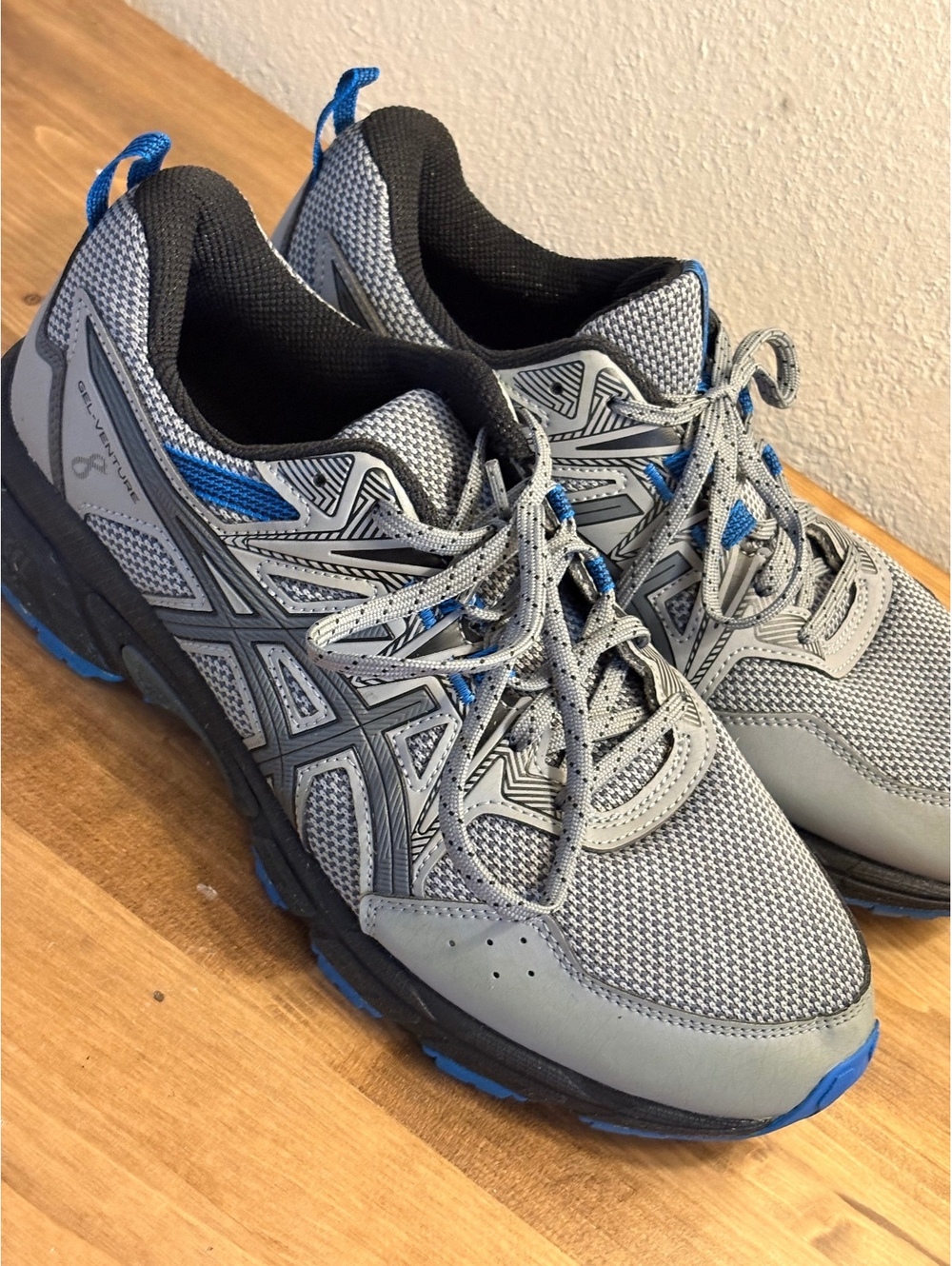 Asics Gel-Venture 8 Men's Running Shoes Gray Blue Size 10